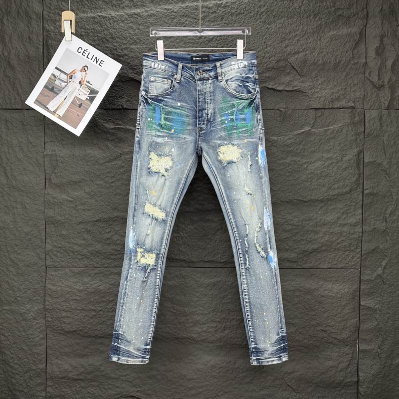 Purple Jean Pants Long 0403